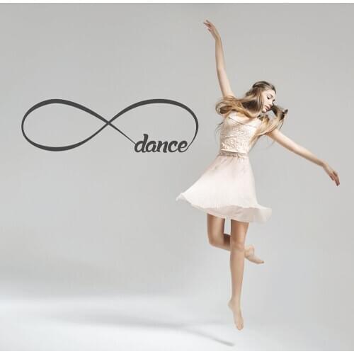 Dance sign wall Sticker dance studio decor ballerina Window wall decals Vinyl Removable for Dance Room Decoration Mural X888