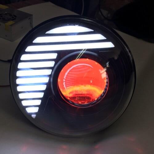 DOT for Jeep for wrangler 45W Round 7inch LED Headlight With Indicate light