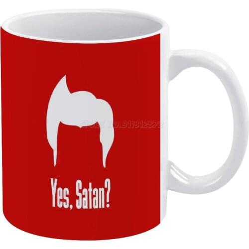 Ventura-Yes , Satan ? White Mug Vintage Mug New Unisex Size Mug Ace Ventura Yes Satan Yes Satan Jim Carrey Jim Carrey 9s Movies