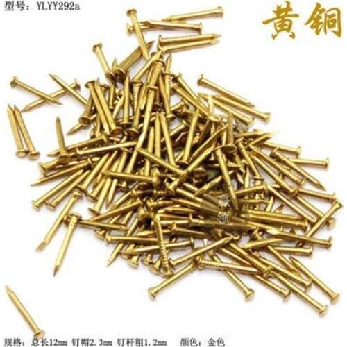 04 Hardware supplies Chinese antique copper nail with nail head drum furniture jewelry box nails 2.3mm*8mm