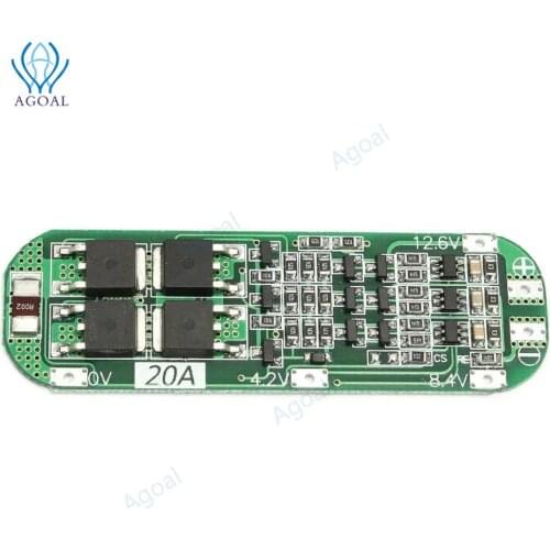 1pcs 3S 12.6V 20A Li-ion Lithium Battery 18650 Charger PCB BMS Protection Board 12.6V Cell