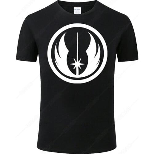 2021 Summer Cotton Short Sleeve Print T-Shirt Star Wars Jedi Temple Logo T Shirt Men Women Fashion Cool Tee Brand Camisa Hombre