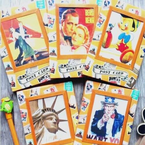32pcs/lot Vintage Classic Series Retro Postcard Five Selection Funny Students' Gift Office School