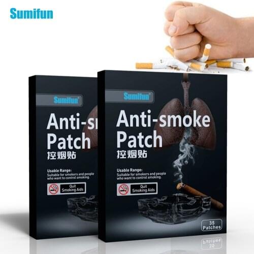 35pcs/Box Sumifun Anti Smoke Patch Herbal Patch Stop Smoking Cessation 100% Natural Ingredient Quit Smoking Patch Health Care