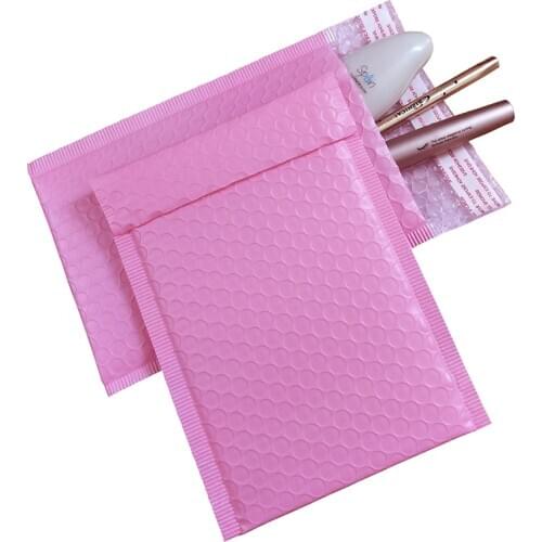 50PCS Light Pink Poly Bubble Mailer Padded Envelope self seal mailing bag bubble envelope Shipping envelope