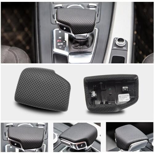Car-styling Interior Decoration Shift Knob Car Stick Shifter Lever Knob Cover Case for Audi 2017 new A4l Q5 A5 Q7