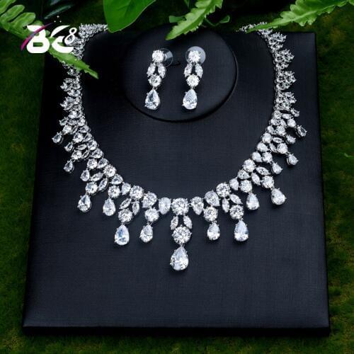 Be 8 New Fashion Necklace and Earring Jewelry Set Square Design for Women Fashion Jewelry Party Gift Bijoux Femme S413