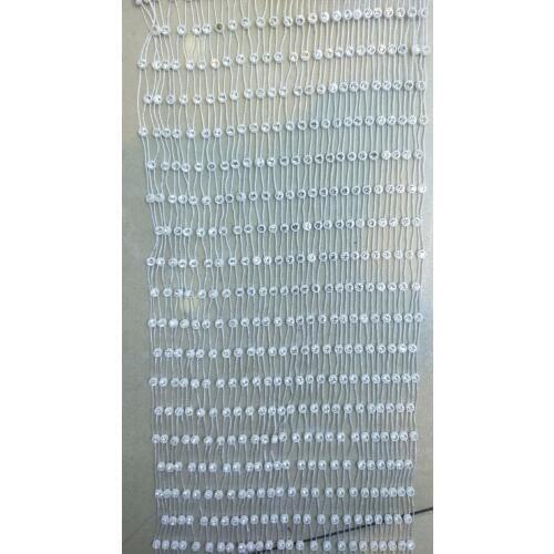 Free shipping white fishnet crystal trimming 10 yards each roll ,mesh trimming super popular for belt decoration