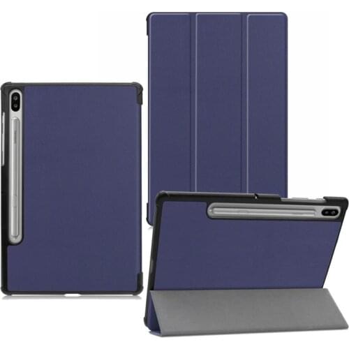 30PCS/Lot For Samsung T860 T865 Galaxy Tab S6 10.5 2019 SM-T860 Slim Flip Full Cover PU Case