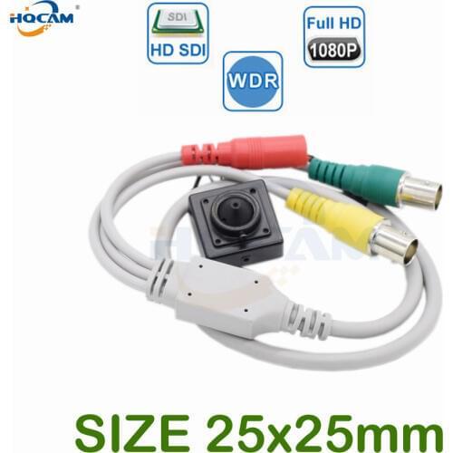 HQCAM 1080P HD-SDI Mini Camera 2.0MP 1/3 Panasonic Starlight 0.0008LUX Mini Sdi Camera Support TVI/CVI/AHD/CVBS/E-SDI/SDI System