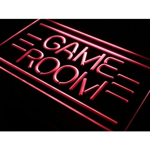 I338 GAME ROOM Displays Toys TV LED Neon Light Light Signs On/Off Switch 20+ Colors 5 Sizes