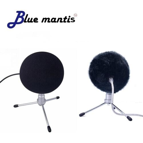 Blue Mantis Dead cat Foam Mic Cover Artificial Fur Mic Windscreen Muff for Blue Snowball Microphone