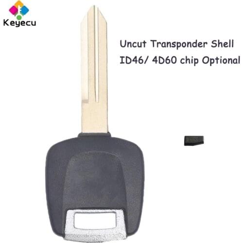 KEYECU Uncut Transponder Ignition Car Key With ID46 / 4D60 Chip - FOB for Infiniti G20 I30 I35 QX4 FX35 FX45 G35 M45 Q45 QX56