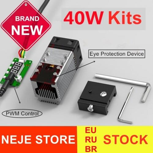 40W N40630 Laser Head Module Pointer Kit High Power 450nm TTL Module for Laser Engraving Machine Wood Cutter Cutting Tool