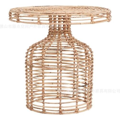 Furniture Nordic simple natural rattan coffee table