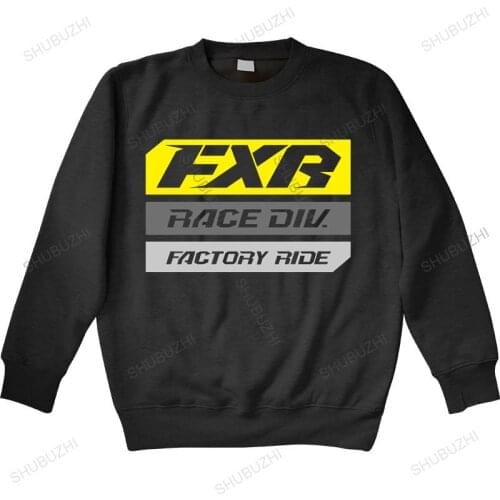 Men autumn sweatshirt black hoody FXR Race Division hoodies Black Hi-Vis Snowmobile Offroad MotoCross warm hoody