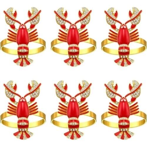 Napkin Rings Set of 6, Table Setting Centerpiece Decor Napkins Ring Holders, Nap 50JD