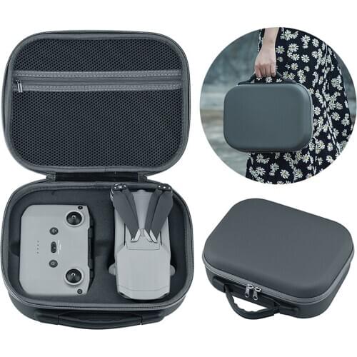 Portable Storage Bag for DJI Mavic Mini / Mavic Air 2 Drone Remote Control & Accessories Waterproof Carrying Hard Case Handbag