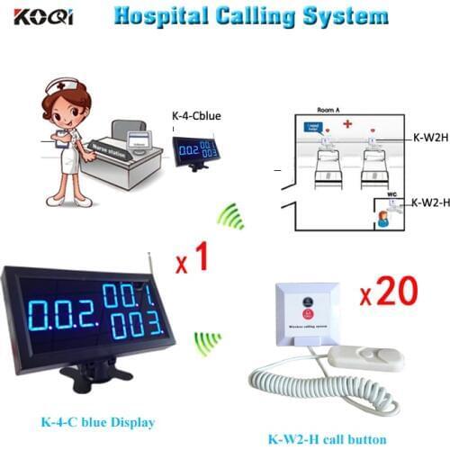 Easy to Operate Nurse Call System including 3-digit Conuter Display, Patient Call Button