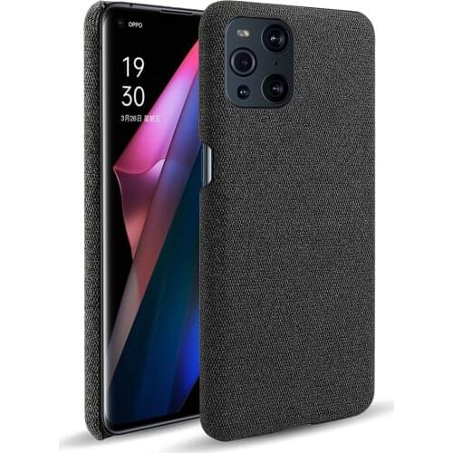 Luxury Febric Antiskid Cover For OPPO Find X3 Lite Reno5 Pro Z Cloth Texture Fit Case For Oppo A55 A54 A74 A93 5G A15 A94 Fundas