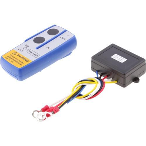 98ft 12V/24V Car ATV SUV Wireless Winch Remote Control Kit Switch KLS-203