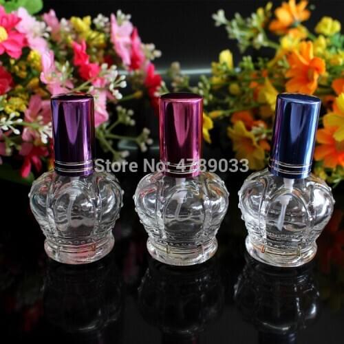 10/30pcs 15ml Portable Glass Refillable Perfume Bottle With Spray Empty Cosmetic Containers With Atomizer Travel Accessories