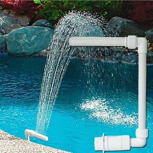 Adjustable Garden Pool Waterfall Fountain Feature Cascade Pool Hose Pipe Durable Sturdy Derorative Waterfall Fountain Tube