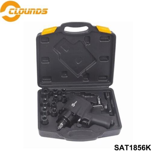 SAT1856K 1/2" Air Impact Wrench Air Car Repairing Impact Wrench Car Wrenches Tools Air Car Repairing Impact Kit