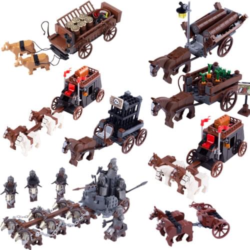 Medieval Knights Soldiers Weapons Building Blocks Boar Goat Military Figures Bricks Accessories Animals Mounts Parts Kita Toys