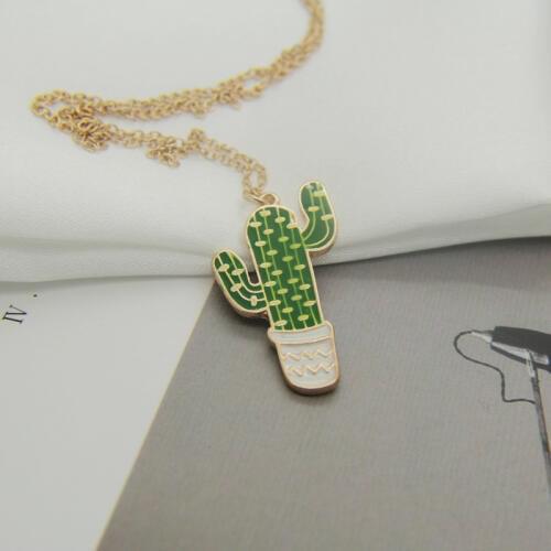 Timlee N009 Free shipping New Fashion Cactus Pendant Necklaces Wholesale