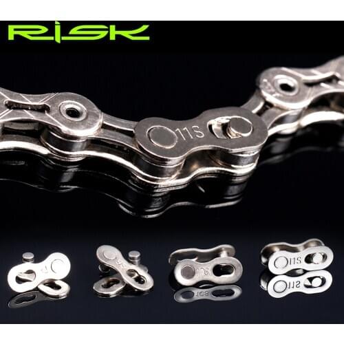 RISK Bike Chains Mountain Bicycle Chain Link Joint Chain Biking Portable Connector Quick Release Dustproof Cycling Parts for RIS