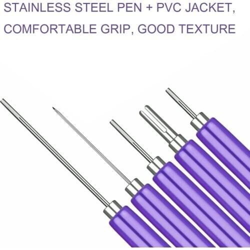 10pcs Paper Quilling Pens Practical Long Short Slotted Needle Pens DIY Handmade Origami Scrapbooking Slotted Paper Quilling Tool