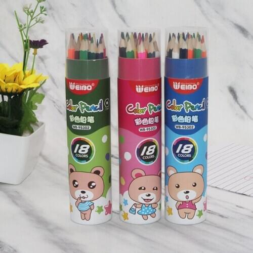 18 Pcs/set Kawaii color nature wood color pencil for drawing colored pencils kit stationery office accessories school supplies