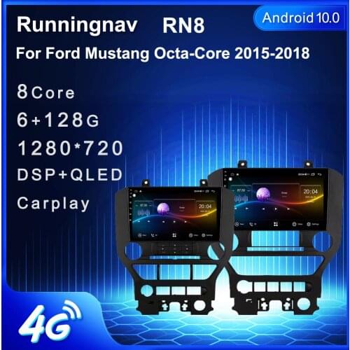 Android 10.1 For Ford Mustang Octa-Core 2015-2018 Multimedia Stereo Car DVD Player Navigation GPS Radio