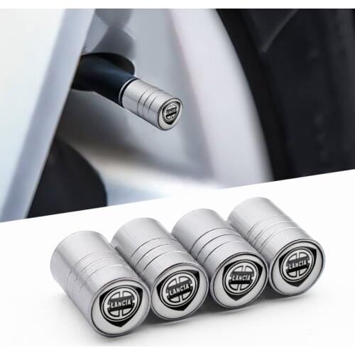 Car Goods Wheel Tire Air Valve Caps Stem Cover For Lancia Kappa Delta integrale Ypsilon Lybra phedra Musa Voyager Accessories