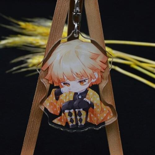 [MYKPOP]DEMON SLAYER Keyring Action Figure Pendants Decoration for Keys Bags Amine Fans SC20082921