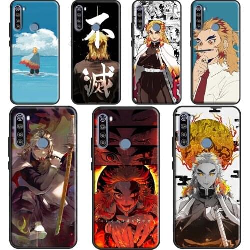 Rengoku Kyoujurou Demon Slayer Case For Xiaomi Redmi Note 9 Pro 9S Redmi 9 9C 9A Coque For Redmi Note 8T 8 Pro 7 Cover