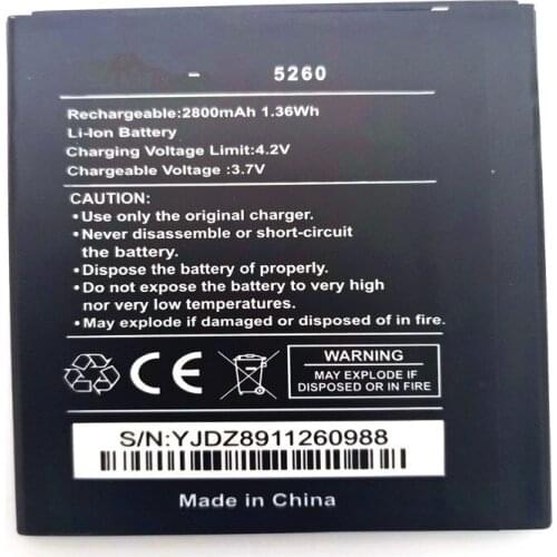 For Wiko 5260 Battery Batterie Bateria Batterij High Quality 2800mAh with phone stander