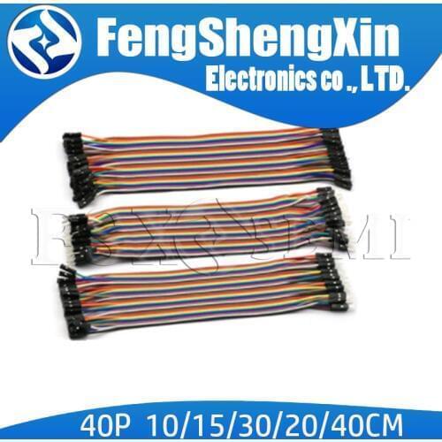 40P Dupont Line 10cm/15CM/20CM/30CM/40CM Male to Male+Female to Male + Female to Female Dupont Cable for arduino DIY KIT