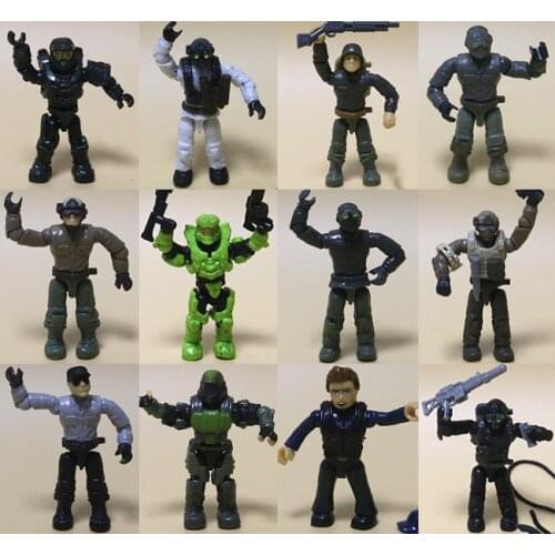 Mega Bloks Construx Halo Spartan Call of Duty Urabn Soldier Action Figure Building Blocks Collectors Edition Construction Toy