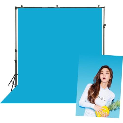 Azure Blue Photography Backdrop Skyblue Solid Color Pure Plain Background Zoom Screen Onlie Meeting Video Shoot Portrait Banner