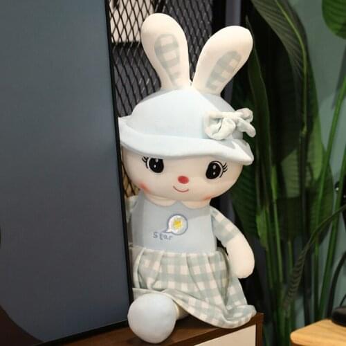 50-100CM Cute Creative Star Rabbit Plush Toy Kawaii Stuffed Animal Comfort Doll Sleeping Pillow Home Bed Decoration Gift