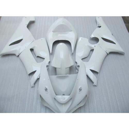 Motorcycle Fairing Kit for KAWASAKI Ninja ZX6R 636 05 06 ZX 6R 2005 2006 zx6r ABS Plastic All White Fairings set+7gifts KU36