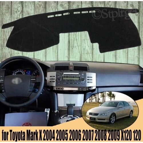 Dash Cover Mat Dashmat Dashboard Cover Protective Sheet Carpet for Toyota Mark X 2004 2005 2006 2007 2008 2009 X120 120 Styling