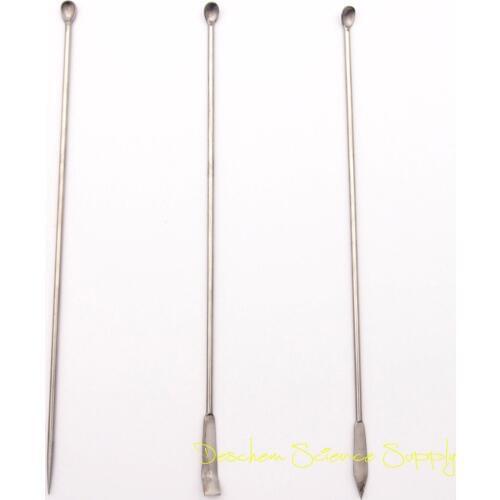 Lab Spoon,Spatula Microspatulas Stainless Steel,3pcs/set