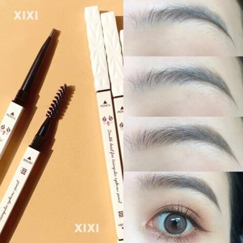 Small Gold Bar Thin Double-headed Small Triangle Eyebrow Pencil Wild Mist Eyebrow Waterproof Natural Lomg-lasting TSLM1
