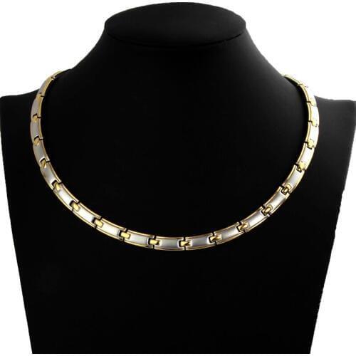 Fashion Jewelry 316L Stainless Steel Necklace Relieve neck pain Exercise fitness health Necklace Holiday gift for men women