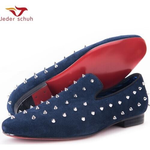 Fashion Rivet Shoes Men Loafers Rock Rolling Style Swept T Station Men Wedding And Party Shoes Rivet Design Flats Free Shipping