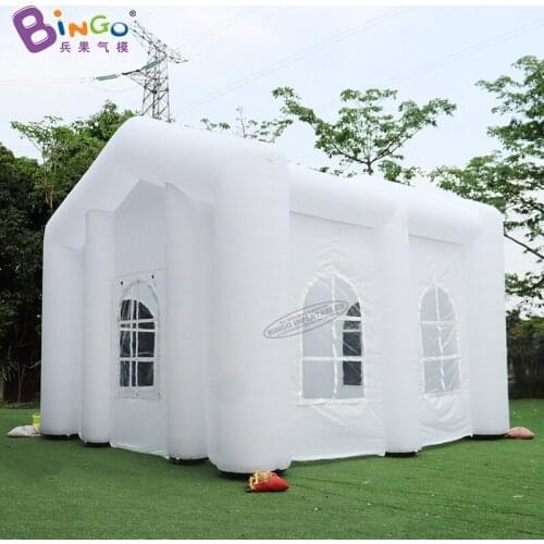 Free Shipping 6x6x5 Meters Inflatable Event Tent For Outdoor / Portable 19.6x19.6x16.4 Feet Inflated White Church - BG-T0296