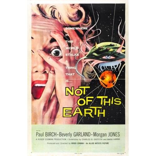 Not of This Earth Movie Art print Silk poster Home Wall Decor